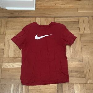 Nike Crimson Tee with Ivory Swoosh